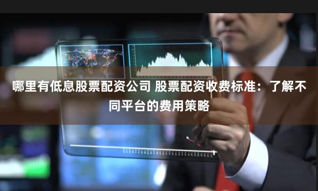 哪里有低息股票配资公司 股票配资收费标准：了解不同平台的费用策略
